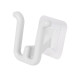 10pcs Wall Mounted Slipper Hooks Shoes Rack Hanging Shelf Self Adhesive Holder Organizer - White