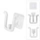 10pcs Wall Mounted Slipper Hooks Shoes Rack Hanging Shelf Self Adhesive Holder Organizer - White