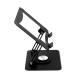 360-degree Rotation Metal Portable Laptop Tablet Stand Riser Bracket Adjustable Holder for Desk - Black