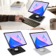 360-degree Rotation Metal Portable Laptop Tablet Stand Riser Bracket Adjustable Holder for Desk - Silver