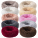 Detachable and Washable Comfy Donut Extra Large Dog Cat Beds Warm Bed Pet Round Plush Puppy Beds - 100cm Coffee