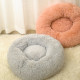 Detachable and Washable Comfy Donut Extra Large Dog Cat Beds Warm Bed Pet Round Plush Puppy Beds - 80cm Pink