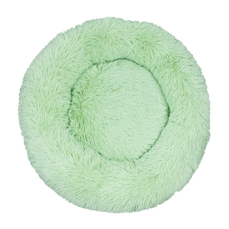 Detachable and Washable Comfy Donut Extra Large Dog Cat Beds Warm Bed Pet Round Plush Puppy Beds - 80cm Green