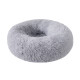 Detachable and Washable Comfy Donut Extra Large Dog Cat Beds Warm Bed Pet Round Plush Puppy Beds - 100cm Light Grey