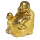 Decorative Ornament - Mini Lucky Glitter Chinese Laughing Buddha 8cm