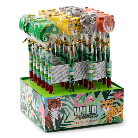 Pencil & Eraser Topper - Wild Animal