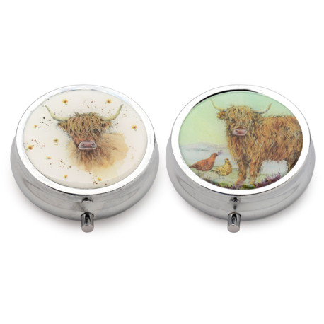 Pill Box - Jan Pashley Highland Coo Cow