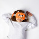 Red Panda Relaxeazzz Plush Round Travel Pillow &amp; Eye Mask Set