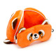 Red Panda Relaxeazzz Plush Round Travel Pillow &amp; Eye Mask Set