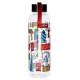 Reusable London Icons 500ml Water Bottle with Metallic Lid