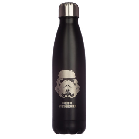 Reusable Stainless Steel Insulated Drinks Bottle 500ml - The Original Stormtrooper Black