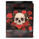 Skulls and Roses Red Roses Small Gift Bag