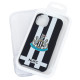 Newcastle United FC iPhone 14 Striped Hard Case