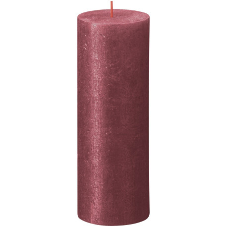 Red Bolsius Rustic Shimmer Metallic Candle (190 x 68mm)