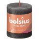 Bolsius Rustic Shine Stormy Grey Pillar Candle (80mm x 68mm)