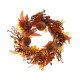 Autumn Rattan Wreath Pumpkins &amp; Berries - Orange  (60cm)