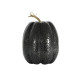 Tall Crackled Finish Pumpkin  - Black /Silver (21cm x 15cm)