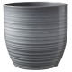 Bergamo Ceramic Pot Light Grey Glaze (19cm)