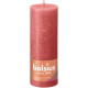 Blossom Pink Bolsius Rustic Shine Pillar Candle (190 x 68mm)