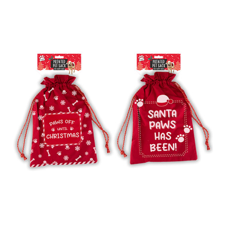 Printed Pet Christmas Sack (Assorted)