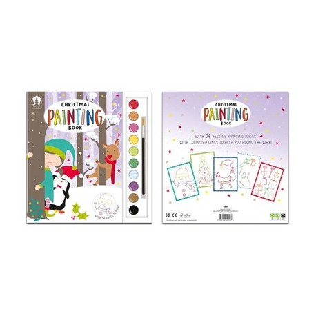 Christmas Colouring Book & Paint Set