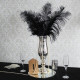 Black Ostrich Feathers x 5