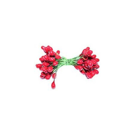 Double Ended Red Berries (50wires)