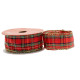 Wired Tartan Ribbon (38mm x 10 yards)