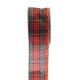 Tartan Wired Edge Ribbon (50mm)