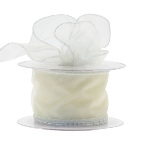 Cream Chiffon Ribbon (50mm)