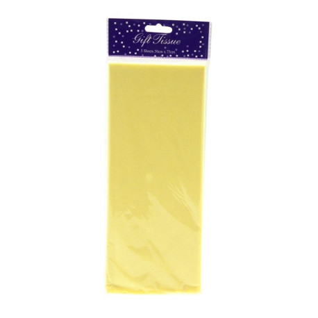 Yellow Tissue Paper Retail Pack 5 Sheets