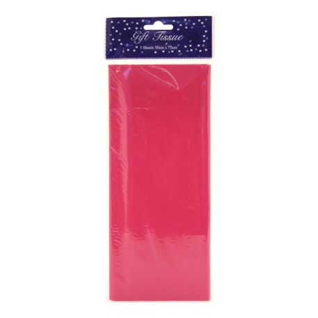 Hot Pink Tissue Paper Retail Pack 5 Sheets