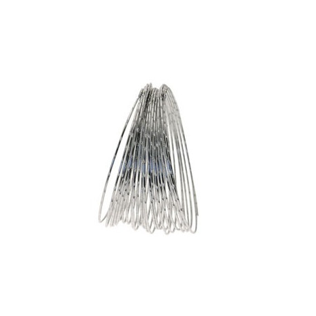 Silver Diamond Cut Aluminium Wire