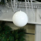 White Shiny Shatterproof Bauble (x1) (15cm)