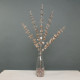 Champagne Glitter Eucalyptus Stem (x5 Leaves)