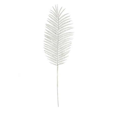 White Glitter Palm Leaf (H70cm)