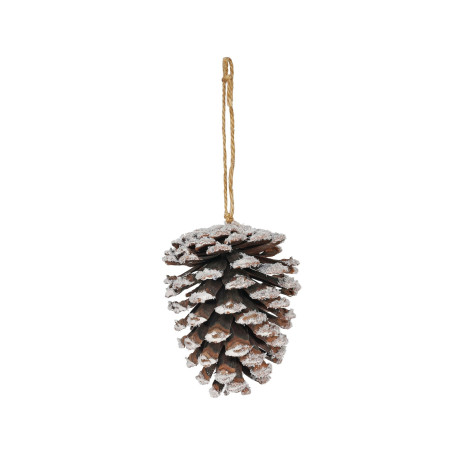 Natural Snowy Cone Hanger (11cm)