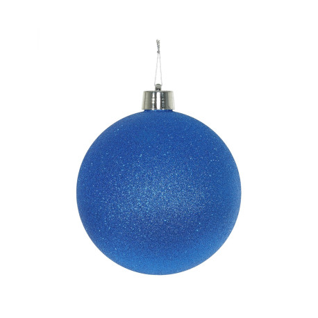 Blue Glitter Shatterproof Bauble (15cm)