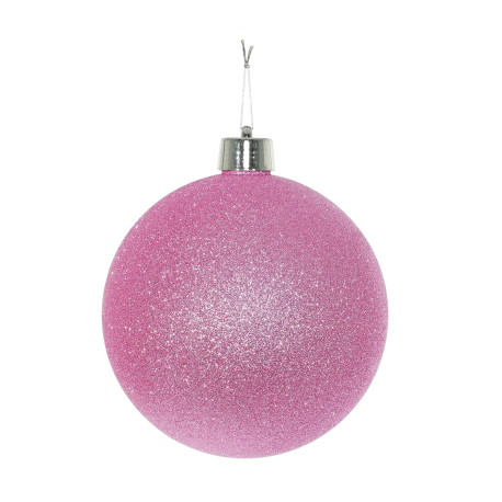 Pink Glitter Shatterproof Bauble (25cm)