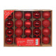 Red Bauble on Wire - Matt/Shiny/Glitter (Pack of 20)