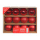 Red Bauble on Wire - Matt/Shiny/Glitter (Pack of 12)