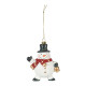 Snowman with Bell Hanging Decoration (11cm)