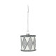 Silver Drum Hanging Decoration (6cm)