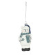 White and Blue Bear Hanging Decoration (13.5cm)