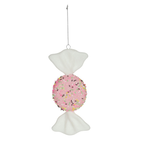 Pink Flat Candy Hanging Decoration (18cm)