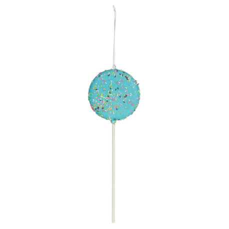 Turquoise Lollipop Hanging Decoration (31cm)