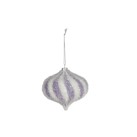 Purple Onion Shaped Hanging Decoration (10cm)