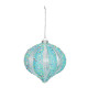 Turquoise Onion Shaped Hanging Decoration (15cm)