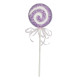 Purple Lollipop with Swirl and Ribbon (31cm)