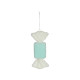 Turquoise Rectangle Candy Hanging Decoration (18cm)